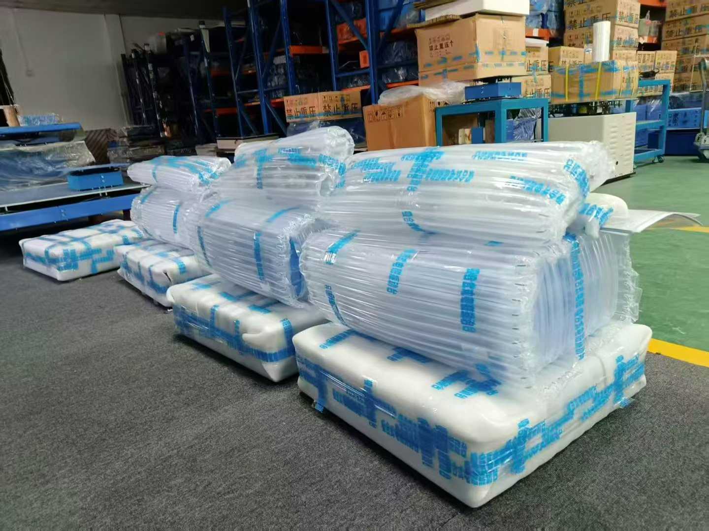 振动台打包现场